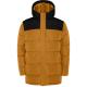 Chaqueta acolchada combinada con capucha fija TALLIN Ref.RPK5075-AMARILLO CURRY/NEGRO