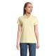 Planet polo mujer 170g Planet women Ref.MDS03575-AMARILLO CLARO