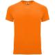 Camiseta técnica personalizada de manga corta y Bahrain 135g/m2 Ref.RCA0407-NARANJA FLUOR