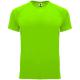 Camiseta técnica personalizada de manga corta y Bahrain 135g/m2 Ref.RCA0407-VERDE FLÚOR