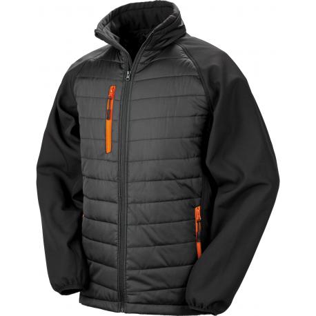 Chaqueta softshell black compass acolchada