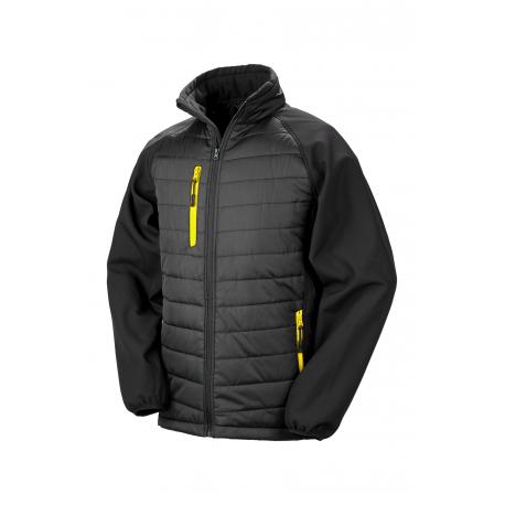 Chaqueta softshell black compass acolchada