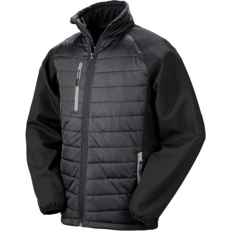 Chaqueta softshell black compass acolchada