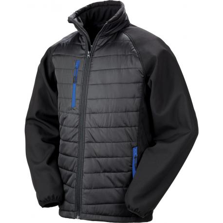 Chaqueta softshell black compass acolchada