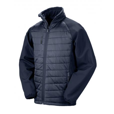 Chaqueta softshell black compass acolchada