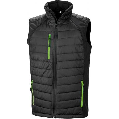 Chaleco softshell black compass acolchado