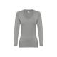 Camiseta manga larga para mujer Thc bucharest women Ref.PS30126-GRIS CLARO MATIZADO