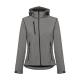 Chaqueta softshell con capucha removible Thc zagreb women Ref.PS30181-GRIS