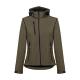 Chaqueta softshell con capucha removible Thc zagreb women Ref.PS30181-VERDE MILITAR