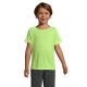 Sporty camiseta niño 140g Sporty kids Ref.MDS01166-AMARILLO NEÓN