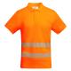 Polo técnico de alta visibilidad en manga corta ATRIO Ref.RHV9318-NARANJA FLUOR