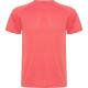 Camiseta técnica de manga ranglán Montecarlo 150g/m2 Ref.RCA0425-CORAL FLUOR