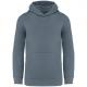 Sudadera  ecorresponsable con capucha infantil Ref.TTNS404-MINERAL GREY