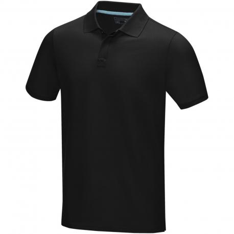 Polo orgánico de manga corta para hombre Graphite