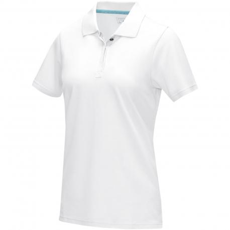 Polo orgánico de manga corta para mujer Graphite