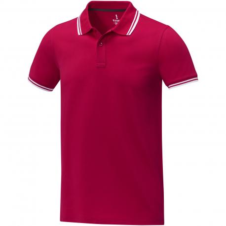 Polo de manga corta con ribete para hombre Amarago