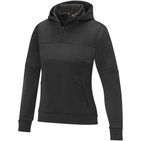 Sudadera anorak con capucha con media cremallera para mujer Sayan