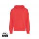 Sudadera con capucha Iqoniq Yoho algodón reciclado Ref.XDT9402-ROJO LUSTROSO