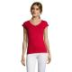 Camiseta de algodón para mujer Sol's Moon 150g/m2 Ref.MDS11388-ROJO