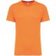 Camiseta deporte material reciclado hombre Ref.TTPA4012-NARANJA FLUORESCENTE