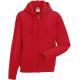 Sudadera authentic con cremallera y capucha Ref.TTRU266M-ROJO CLASICO