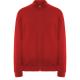 Sudadera de cuello alto con cremallera a tono ULAN Ref.RCQ6439-ROJO