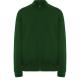 Sudadera de cuello alto con cremallera a tono ULAN Ref.RCQ6439-VERDE BOTELLA