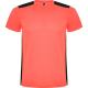 Camiseta técnica de manga corta Detroit Ref.RCA6652-CORAL FLUOR/NEGRO