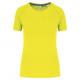 Camiseta deporte material reciclado mujer Ref.TTPA4013-AMARILLO FLUORESCENTE