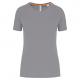 Camiseta deporte material reciclado mujer Ref.TTPA4013-GRIS FINO