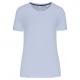 Camiseta deporte material reciclado mujer Ref.TTPA4013-AZUL ICEBERG