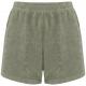 Short ecorresponsable de rizo mujer Ref.TTNS728-VERDE DE ALMENDRAS