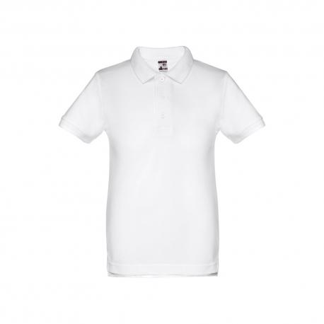 Polo de niños unisex. Blanco Thc adam kids wh