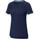 Camiseta cool fit de manga corta para mujer en GRS reciclado Borax Ref.PF37523-AZUL MARINO