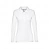 Polo de manga larga para mujer blanco Thc bern women wh