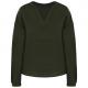 Blusa ecorresponsable de lino mujer Ref.TTNS524-ORGANIC KHAKI