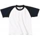 Camiseta baseball para niños con cuello redondo Ref.TTCGTK350-NAVAL BLANCA