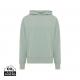 Sudadera con capucha Iqoniq Yoho algodón reciclado Ref.XDT9402-VERDE ICEBERG