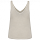 Camiseta de tirantes ecorresponsable de lino mujer Ref.TTNS343-IVORY