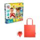 Juego educativo suministrado con una bolsa de regalo plegable de 190t Modeling dough factory kit ii Ref.PS35801-ROJO 