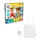 Juego educativo suministrado con una bolsa de regalo plegable de 190t Modeling dough factory kit ii Ref.PS35801-BLANCO 