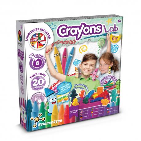 Juego educativo suministrado con una bolsa de regalo de papel kraft 100 gm² Crayon factory kit iii