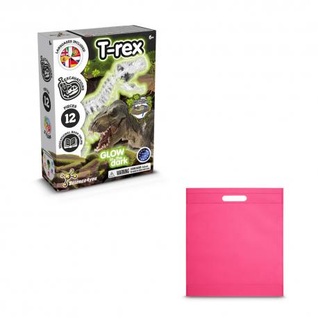 Juego educativo suministrado con una bolsa de regalo de non woven 80 gm² Fossil excavation kit iv