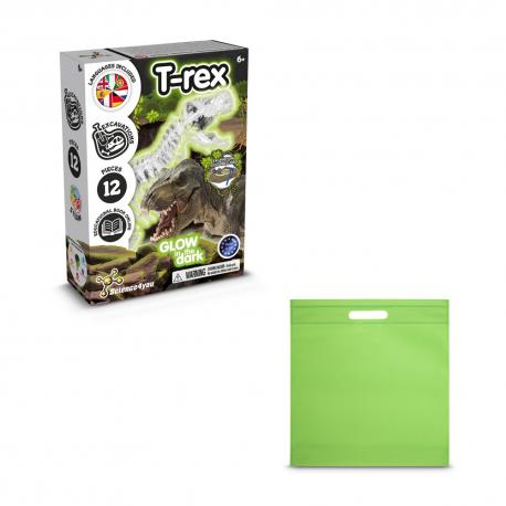 Juego educativo suministrado con una bolsa de regalo de non woven 80 gm² Fossil excavation kit iv