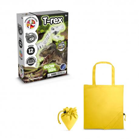 Juego educativo suministrado con una bolsa de regalo plegable de 190t Fossil excavation kit v