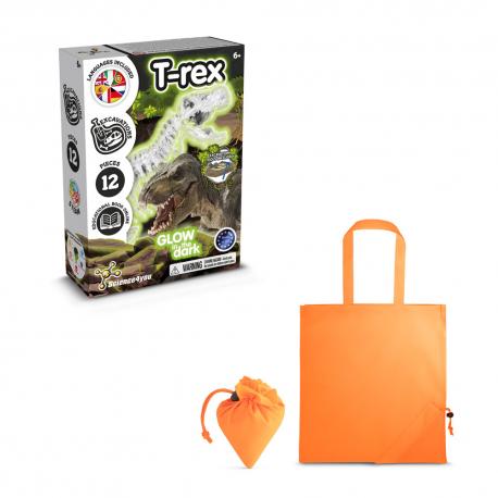 Juego educativo suministrado con una bolsa de regalo plegable de 190t Fossil excavation kit v