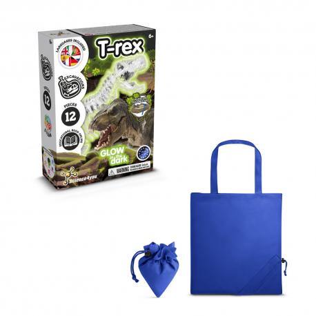 Juego educativo suministrado con una bolsa de regalo plegable de 190t Fossil excavation kit v