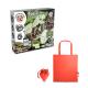 Juego educativo suministrado con una bolsa de regalo plegable de 190t in 1 fossil excavation kit v Ref.PS35827-ROJO 