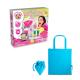 Juego educativo suministrado con una bolsa de regalo plegable de 190t Perfume soap factory kit v Ref.PS35846-AZUL CLARO 