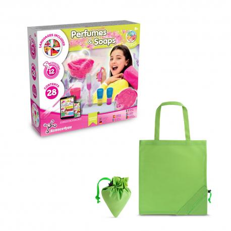 Juego educativo suministrado con una bolsa de regalo plegable de 190t Perfume soap factory kit v